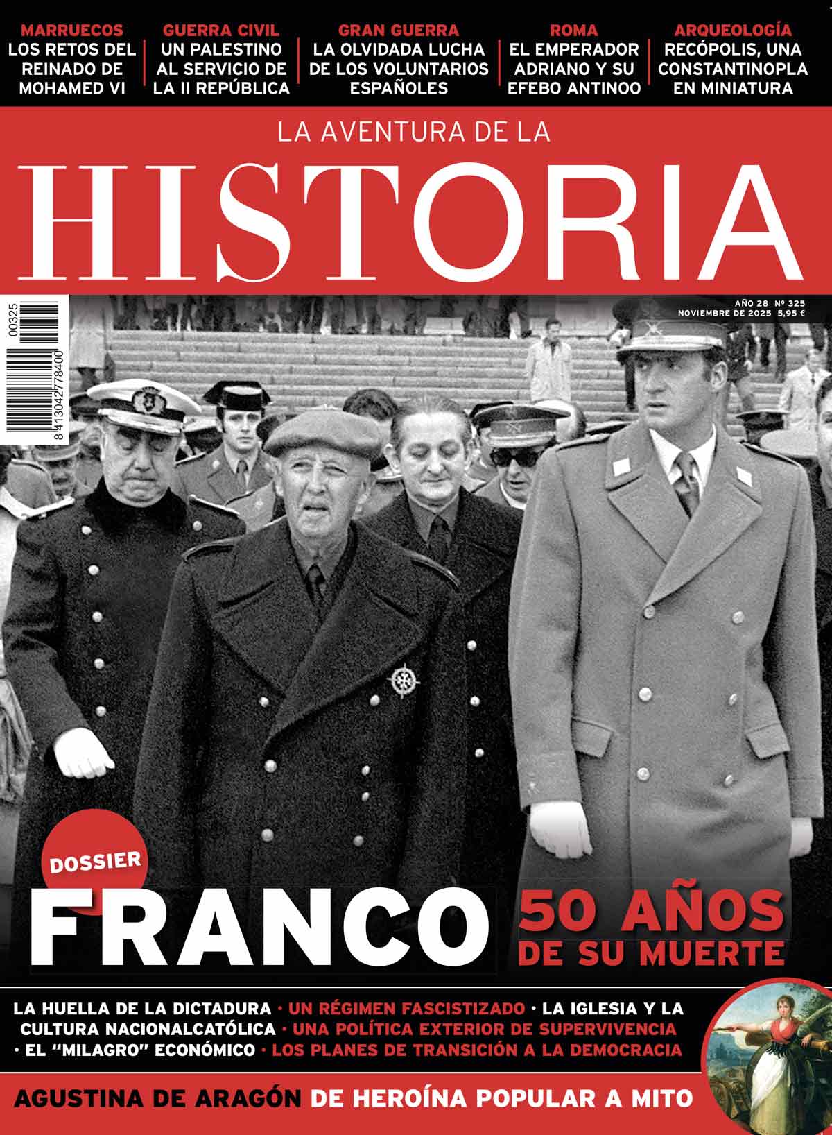 Francisco Franco, el príncipe Juan Carlos, Carrero Blanco y Torcuato Fernández-Miranda, en el Valle de los Caídos, en 1972.