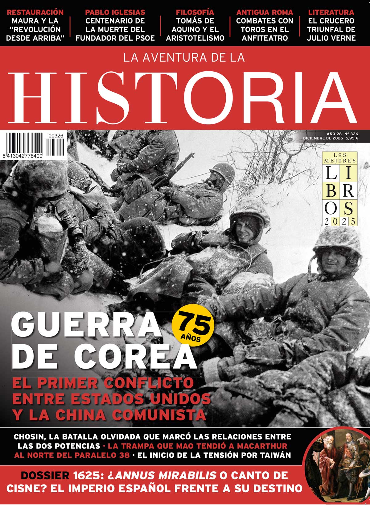 Soldados estadounidenses descansan sobre la nieve en diciembre de 1950, durante la Guerra de Corea.
