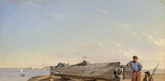 Cuadro que recrea el CSS Hunley.