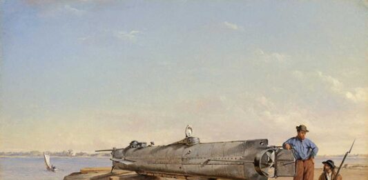 Cuadro que recrea el CSS Hunley.