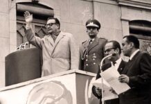 Discurso de Salvador Allende por la nacionalización del cobre en la plaza de Los Héroes de Rancagua, el 11 de julio de 1971.