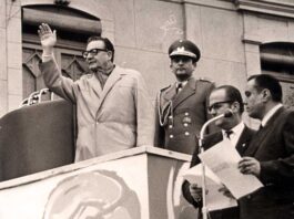 Discurso de Salvador Allende por la nacionalización del cobre en la plaza de Los Héroes de Rancagua, el 11 de julio de 1971.