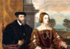 Retratos del emperador Carlos V y la emperatriz Isabel de Portugal, por Tiziano.