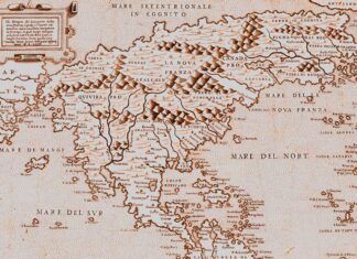 De la ignorancia a la certeza en el conocimiento de la Tierra Mapa italiano de 1566, mostrando las inscripciones terra incognita y mare incognitum.