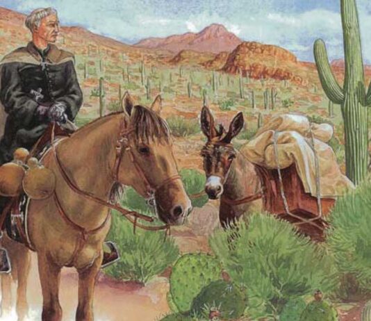 LA EMPRESA DEL PADRE KINO: este misionero luchó por la evangelización de Arizona, introdujo la ganadería, la agricultura y sus mapas proporcionaron un preciso conocimiento del territorio.