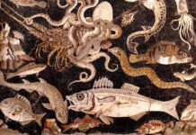 A César le gustaban las morenas Muestrario de los peces preferidos por la gastronomía romana, entre ellos, las morenas (mosaico de Pompeya, Nápoles, Museo Arqueológico).