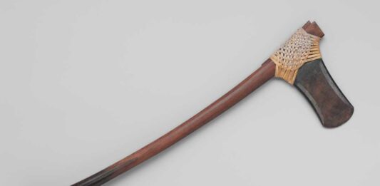 Una de las hachas empleadas en la batalla de Baki, Nuevo Reino, h. 1504–1447 a. C. (MET).