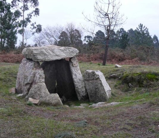 Los dólmenes del Monte Areo en Asturias Uno de los dólmenes del monte Areo, en Asturias.