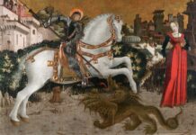 San Jorge y la princesa, por Antonio Cicognara, 1475.