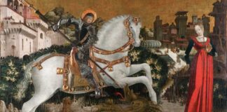 San Jorge y la princesa, por Antonio Cicognara, 1475.