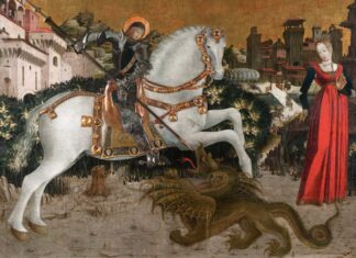 San Jorge y la princesa, por Antonio Cicognara, 1475.
