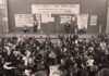 El Teatro Odeón de París, ocupado por estudiantes el 28 de mayo de 1968.