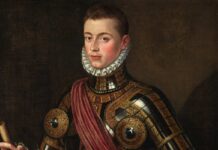 Retrato de Juan de Austria, hijo ilegítimo del emperador Carlos I de España y de la noble alemana Bárbara Blomberg, así como hermanastro del rey Felipe II de España.