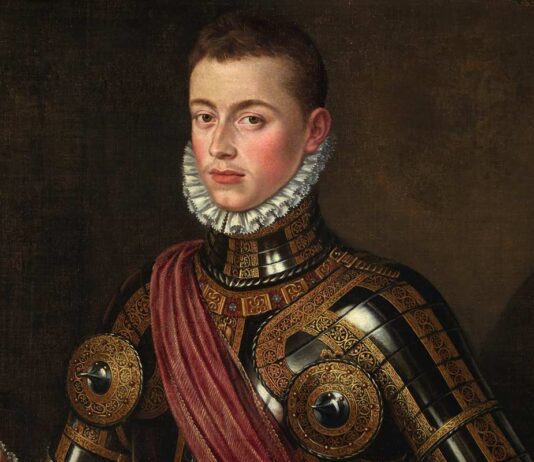 Retrato de Juan de Austria, hijo ilegítimo del emperador Carlos I de España y de la noble alemana Bárbara Blomberg, así como hermanastro del rey Felipe II de España.
