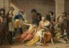 El año del hambre en Madrid "El año del hambre en Madrid", óleo sobre lienzo, 315 x 437 cm. Firmado y fechado “APARICIO/ AÑO DE 1818.” (áng. inf. izdo.), Madrid, Museo del Prado.