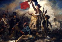 Una gramática histórica del acontecimiento La libertad guiando al pueblo, cuadro que muestra un acontecimiento histórico clave