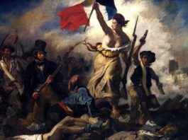 La libertad guiando al pueblo, cuadro que muestra un acontecimiento histórico clave