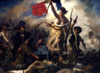 La libertad guiando al pueblo, cuadro que muestra un acontecimiento histórico clave
