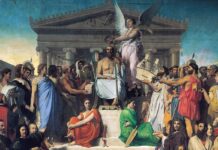 El mundo occidental más allá de Grecia y Roma La Apoteosis de Homero, por Dominique Ingres, 1827 (Museo del Louvre). El célebre poeta de la antigua Grecia, coronado por la fama, aparece rodeado de literatos y artistas de todas las épocas.