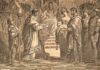 Serena, una hispana al frente de la Roma imperial Teodosio le entrega a Stillicho a su sobrina Serena por esposa, según un grabado del siglo XIX.