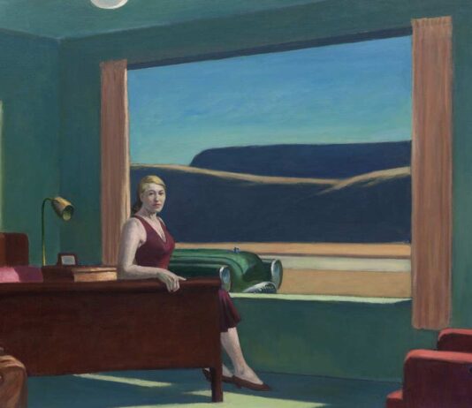Los moteles han sido fuente de inspiración de numerosos artistas. WESTERN MOTEL, 1957, óleo de Edward Hopper.