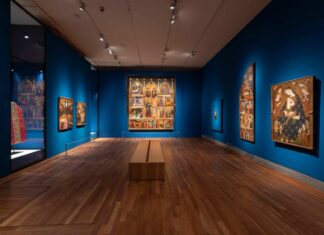 Sala de la exposición sobre Italia