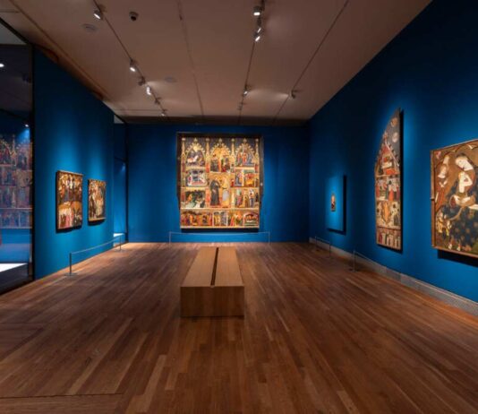 Sala de la exposición sobre Italia