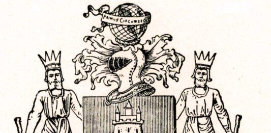 «Me rodeaste el primero»: la frase de la primera vuelta al mundo Escudo de armas concedido por Carlos V a Elcano en cuya cimera puede verse un globo terráqueo con la inscripción Primus circumdedisti me.