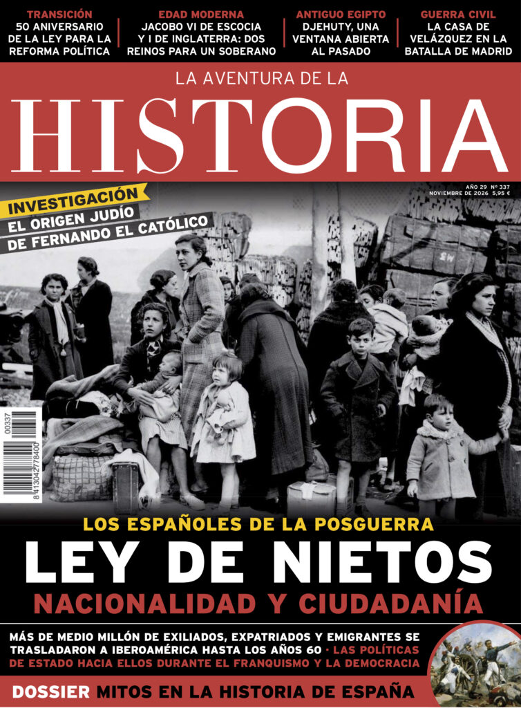 Portada del número 337 de la revista de historia "La Aventura de la Historia" (noviembre de 2026).