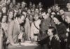 Amar en tiempos de guerra Celebración de un matrimonio civil entre milicianos en territorio republicano.