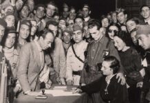Amar en tiempos de guerra Celebración de un matrimonio civil entre milicianos en territorio republicano.